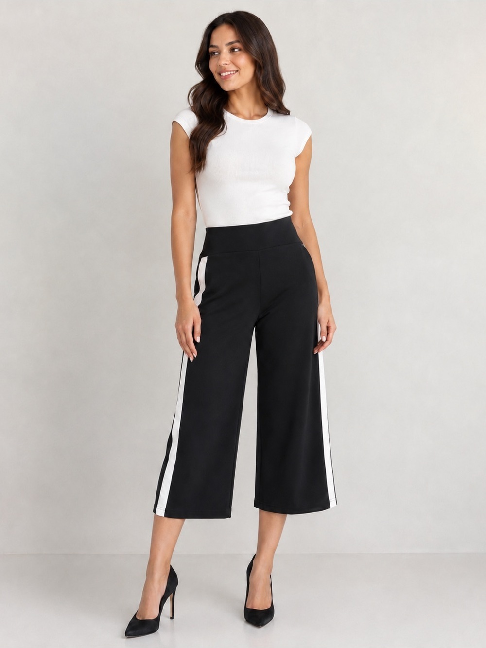Bar III Womens Black Racer Stripe Pants 0